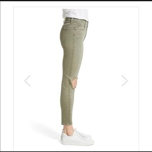 Free People Faded Olive Skinny Jean